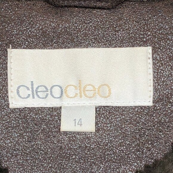 Cleo Brown Mouton Faux Suede Leather + Fur lined Marc-R Coat size  14 - Picture 9 of 16